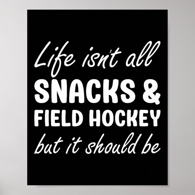 Feldhockey für Frauen oder Männer Feldhockeyspiele Poster (Vorne)