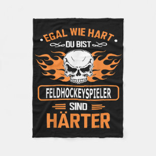 Feldhockey-Geschenk Geburtstag Fleecedecke