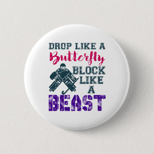 Feldhockey-Goalie-Block wie eine Bestie Button