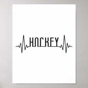 Feldhockey Herzschlag Hockey _1 Poster