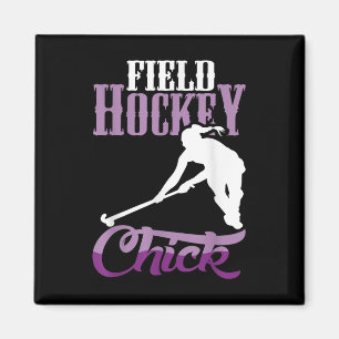 Feldhockey-Huhn-Design für Feldhockey-Spieler Magnet