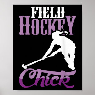 Feldhockey-Huhn-Design für Feldhockey-Spieler Poster