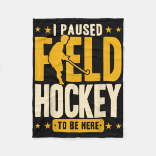 Feldhockey Ich habe Feldhockey pausiert, um hier z Fleecedecke