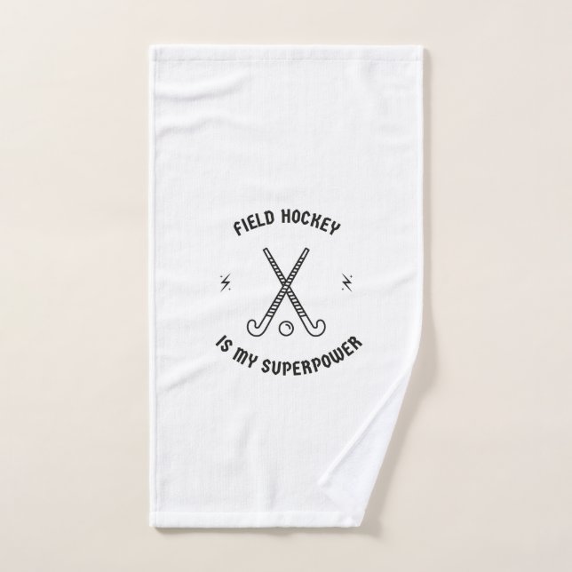 Feldhockey ist meine Supermacht Handtuch (Handtuch)