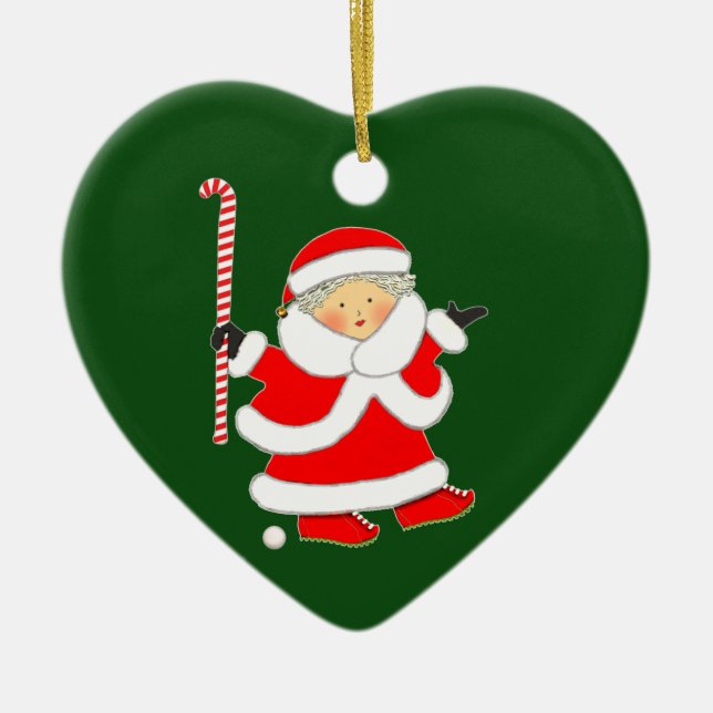 Feldhockey-Keepake-Geschenk Keramik Ornament (Vorne)