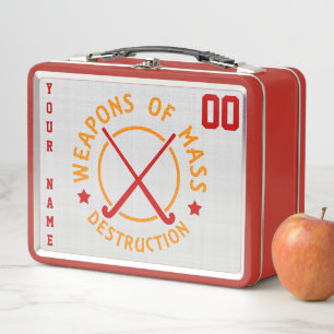 Feldhockey-Lunch-Box mit individueller Anpassung Metall Lunch Box