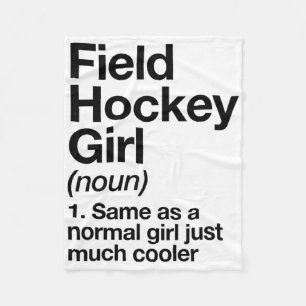 Feldhockey-Mädchen-Definition Lustig und Sy Sports Fleecedecke