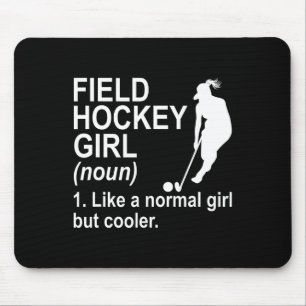 Feldhockey-Mädchen-Definition Mousepad