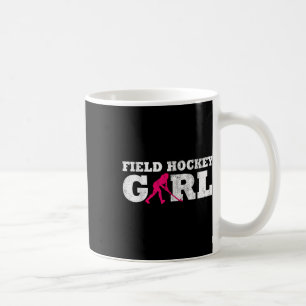 Feldhockey Mädchen Spieler Silhouette Sport Gesche Kaffeetasse