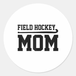 Feldhockey-Mutter Hockey-Spieler Feldhockey-Spiele Runder Aufkleber