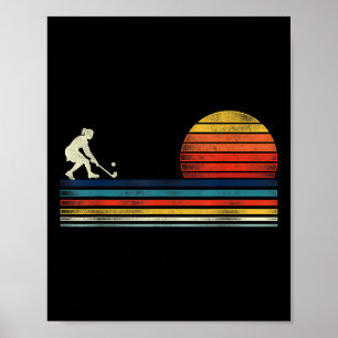 Feldhockey Retro Vintage Poster