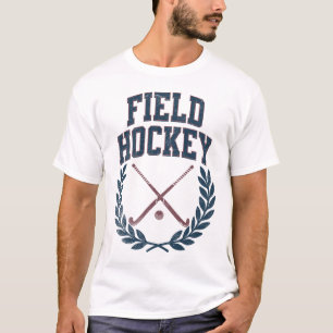 Feldhockey-Schläger Kranz College-Design für Athle T-Shirt