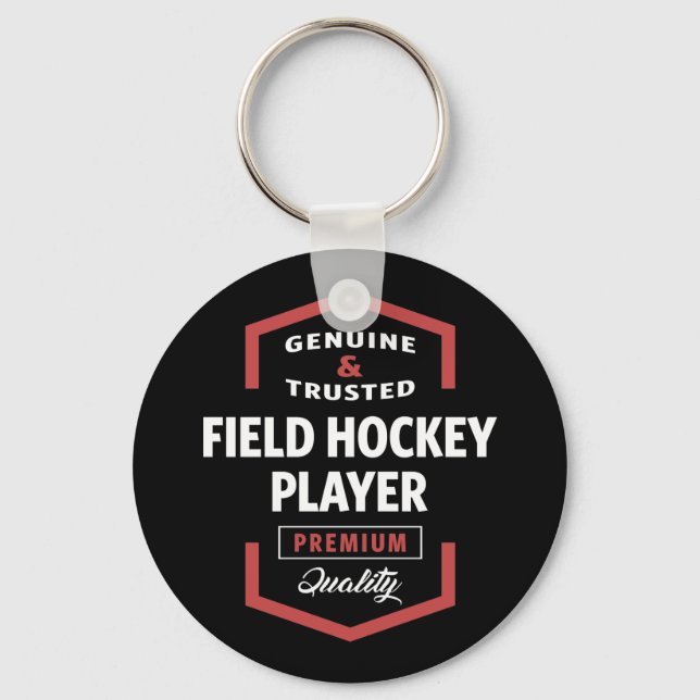 Feldhockey-Spieler | Geschenkideen Schlüsselanhänger (Vorderseite)