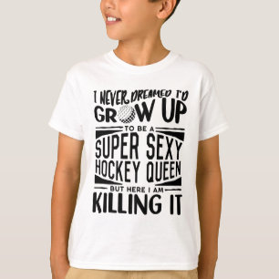 Feldhockey-Spielerhemd Frauen Mädchen Feldhockey T-Shirt