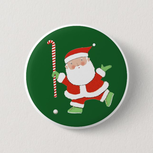 Feldhockey-Strumpf-Stuffers Button (Vorderseite)
