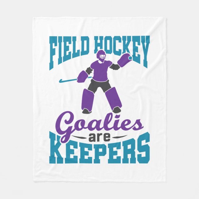 Feldhockey-Tore sind Hüter Fleecedecke (Vorderseite)