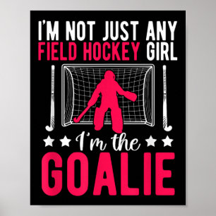Feldhockey-Torhüterin Mädchen Feldhockey-Torhüteri Poster