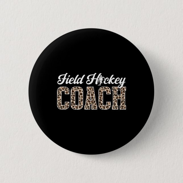 Feldhockey-Trainer Leopard Feldhockey-Trainer  Button (Vorderseite)