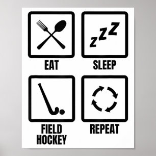 Feldhockey-Trainingsplan Poster