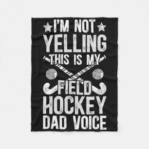 Feldhockey-Vater Stimme Vater eines Feldhockeyspie Fleecedecke