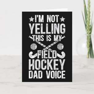 Feldhockey-Vater Stimme Vater eines Feldhockeyspie Karte