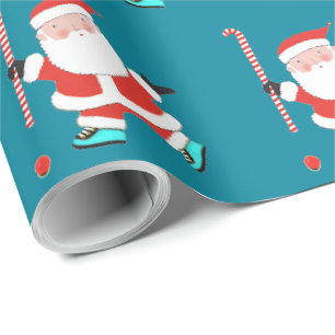 Feldhockey-Weihnachtspapier Geschenkpapier