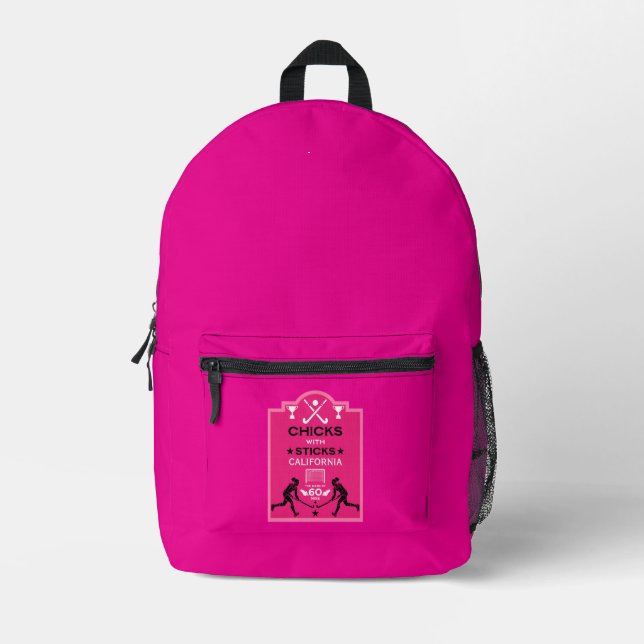 Feldhockeysport Bedruckter Rucksack (Vorderseite)