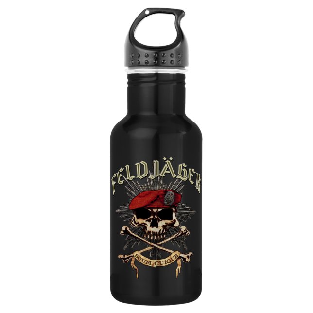 Feldjager Wasser-Flasche Trinkflasche (Vorderseite)