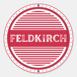 Feldkirch City Pride Emblem – Österreichische Iden Runder Aufkleber