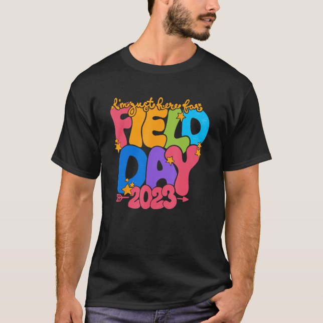 Feldlehrer Regenbogen Ich bin nur hier für Field T-Shirt (Vorderseite)