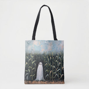 Feldmalerei mit Whimsical Ghost-Mais Tasche