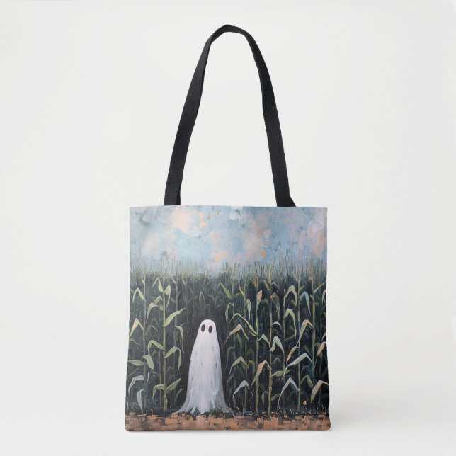 Feldmalerei mit Whimsical Ghost-Mais Tasche (Vorderseite)