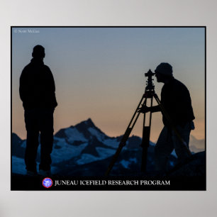 Feldmesser an der Dämmerung auf dem Plakat Juneau