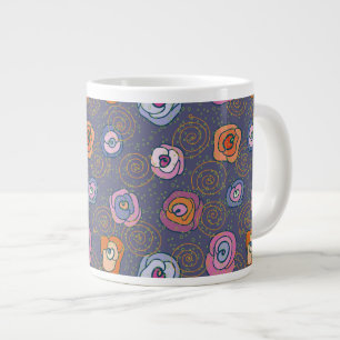 Feldmuster der Abstrakten Rose Jumbo-Tasse