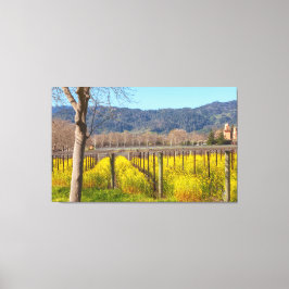 FeldSenf im Weingarten Leinwanddruck