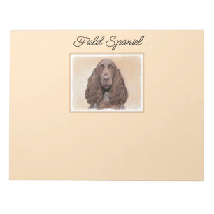 Feldspanelmalerei - Niedliche Original-Hundekunst Notizblock