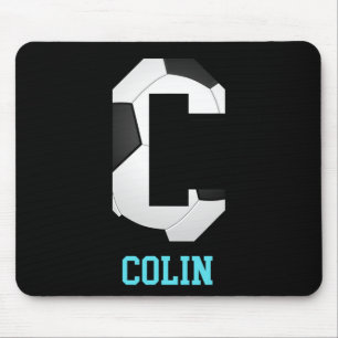 Feldtor Buchstabe Colin Alphabet Fußball Mousepad