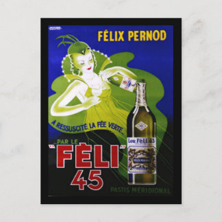 FELI 45 ABSINTHE POSTKARTE