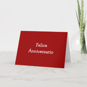FELICE ANIVERSARIO-ANNIVERSARY KARTE