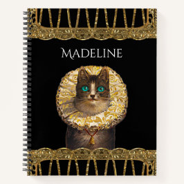 Felicette Knight Hübsch French Kitty II Monogram Notizbuch
