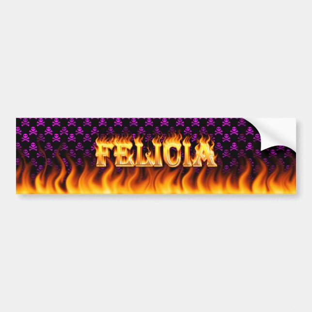 Felicia-Autoaufkleber-Design Autoaufkleber (Vorne)