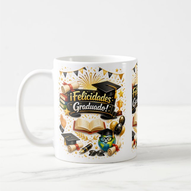 ¡Felicidades Graduado! Kaffeetasse (Links)