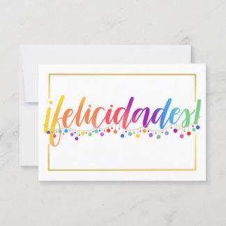 Felicidades-Karte