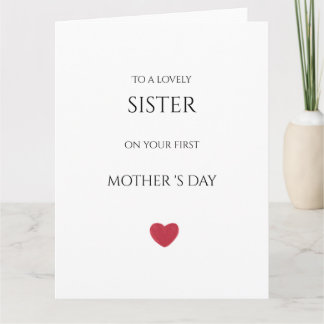felicitacion dia de la madre para hermana karte
