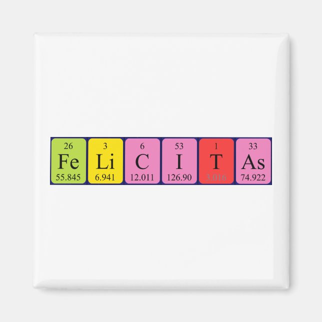 Felicitas Periodenmagnet Magnet (Vorne)
