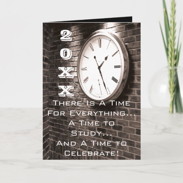 Félicitation ! Faisons la fête ! Carte de diplôme (Devant)