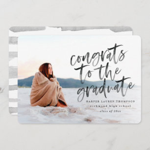 Félicitations à la faire-part diplômée