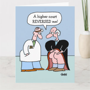 Félicitations à l'avocat Funny Grande carte de voe