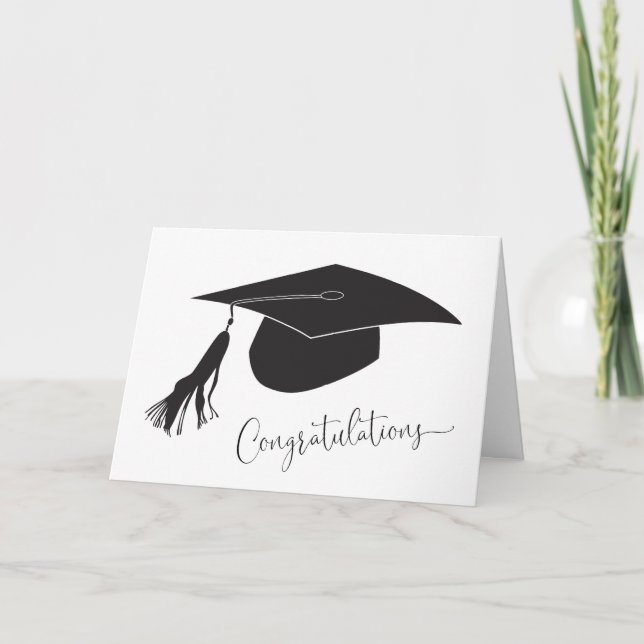 Félicitations à l'obtention du diplôme Carte blanc (Devant)