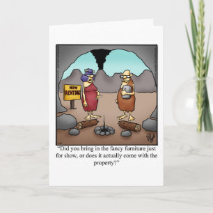 Félicitations amusantes Nouveau Accueil Carte de v